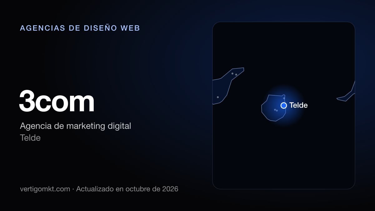 3com, diseño web en Telde: puesto 2 del ranking de las mejores agencias de diseño web en Telde