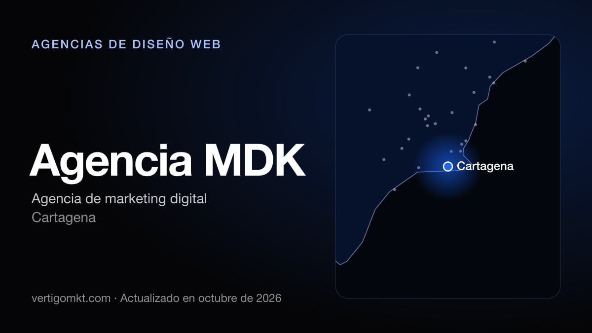 Agencia MDK, diseño web en Cartagena: puesto 6 del ranking de las mejores agencias de diseño web en Cartagena