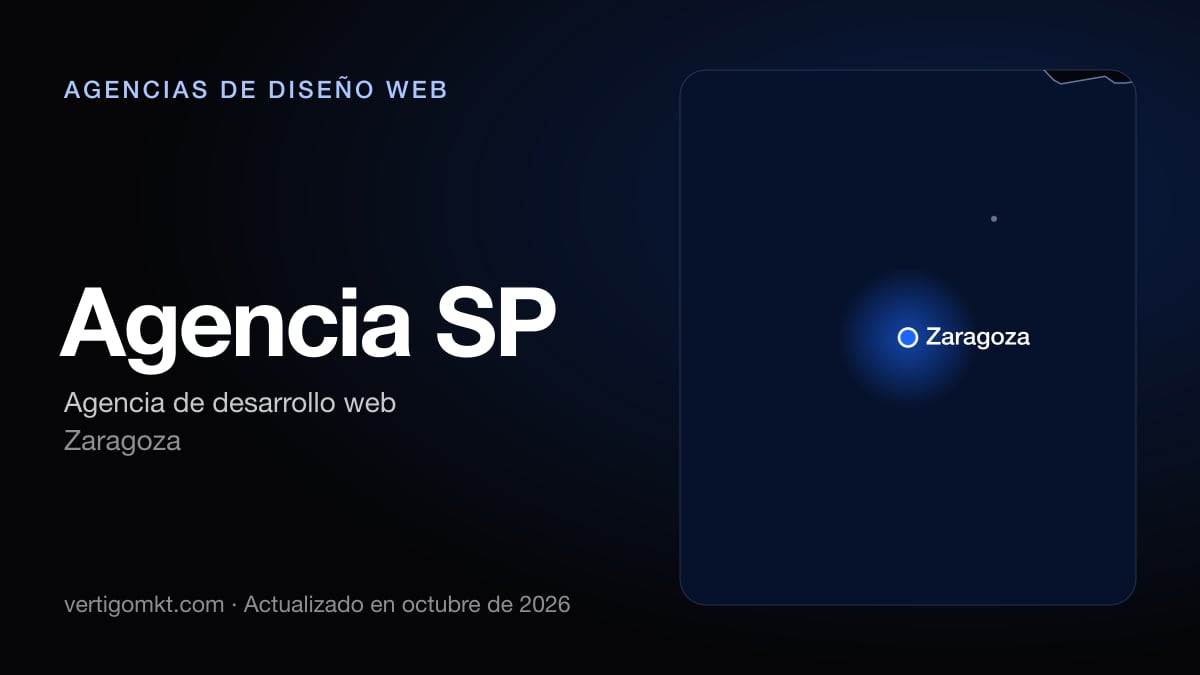 Agencia SP, diseño web en Zaragoza: puesto 6 del ranking de las mejores agencias de diseño web en Zaragoza