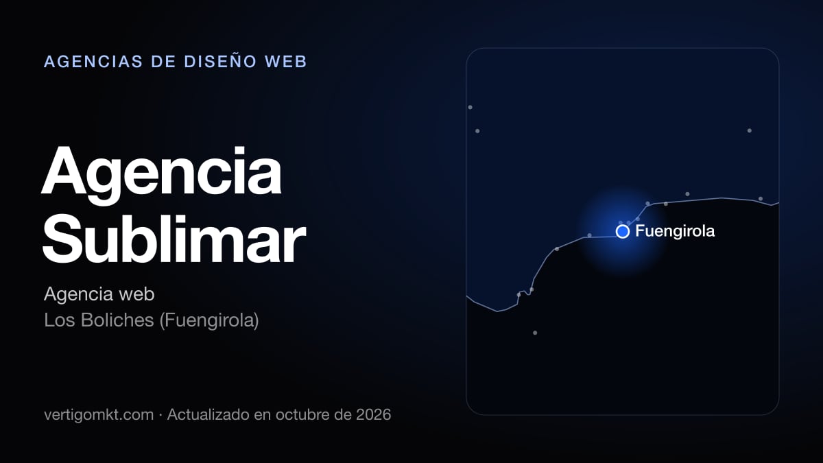 Mejores agencias de diseño web en Estepona, puesto 9: Agencia Sublimar, con sede en Los Boliches (Fuengirola)