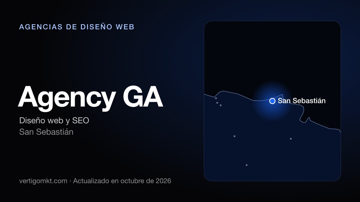 Mejores agencias de diseño web en San Sebastián, puesto 8: Agency GA, con sede en San Sebastián