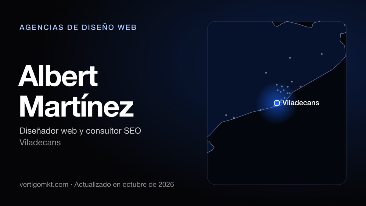 Mejores agencias de diseño web en Viladecans, puesto 7: Albert Martínez, con sede en Viladecans