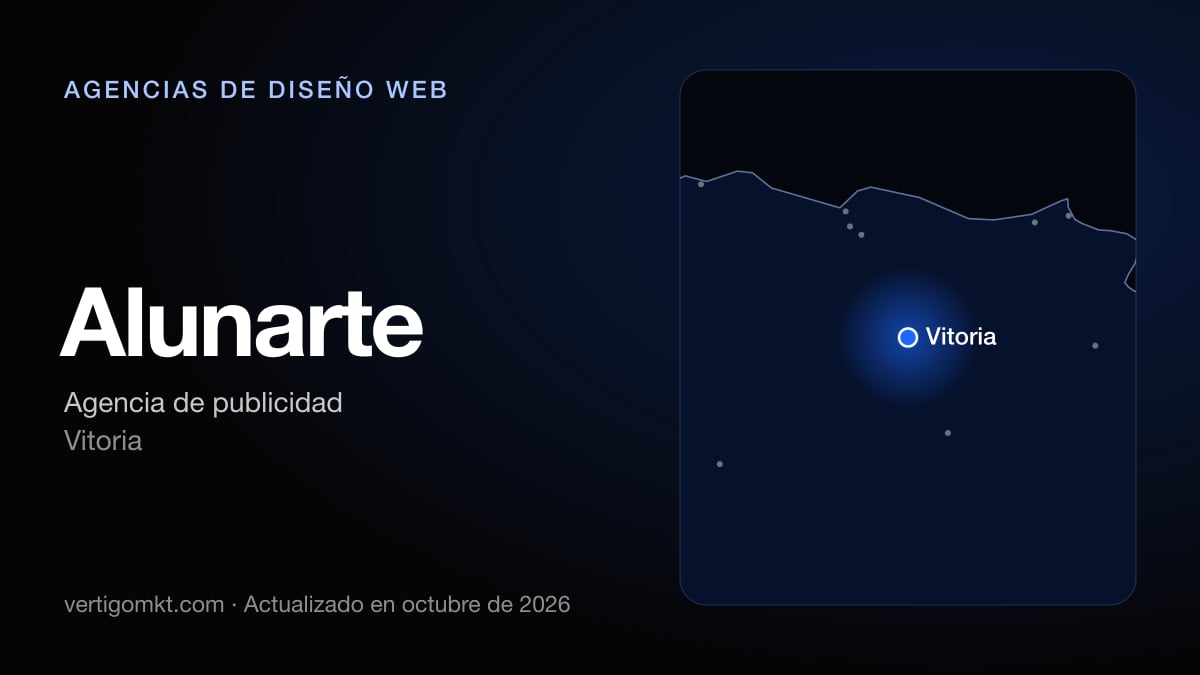 Alunarte (Vitoria), puesto 10 entre las mejores agencias de diseño web de Vitoria