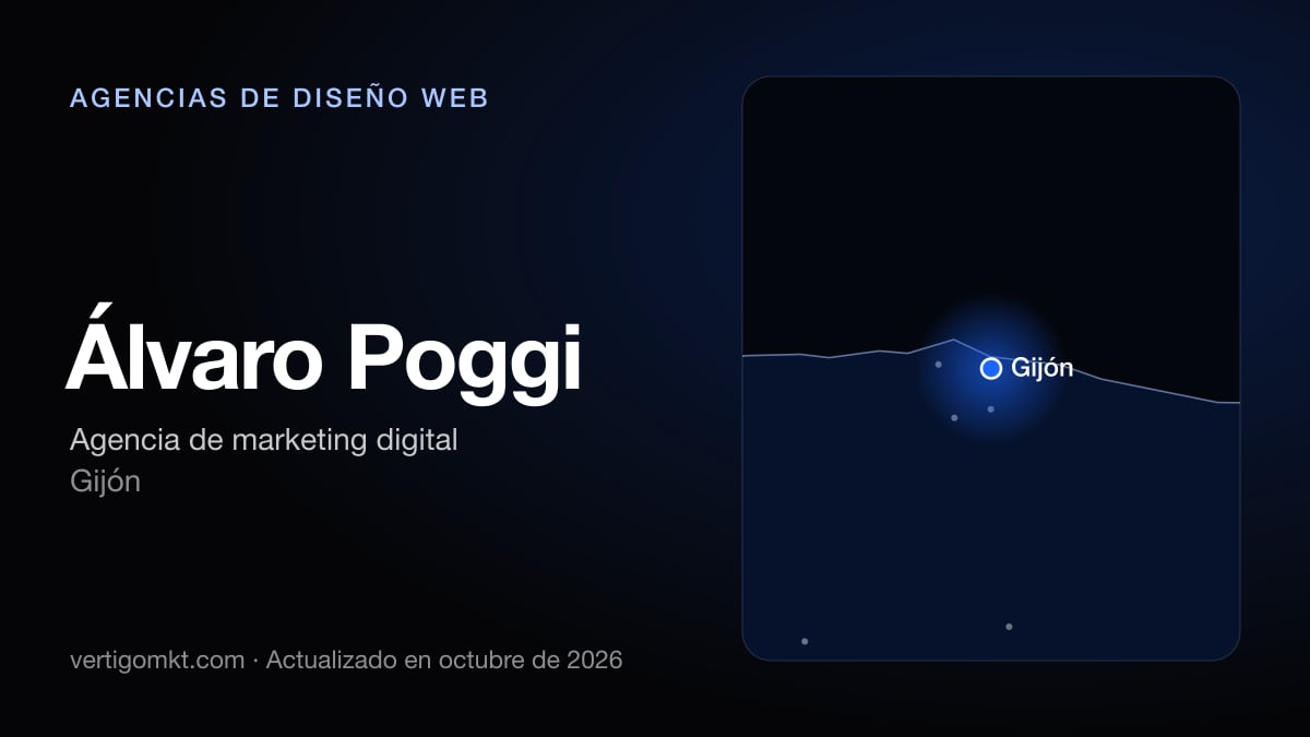 Mejores agencias de diseño web en Siero, puesto 4: Álvaro Poggi, con sede en Gijón