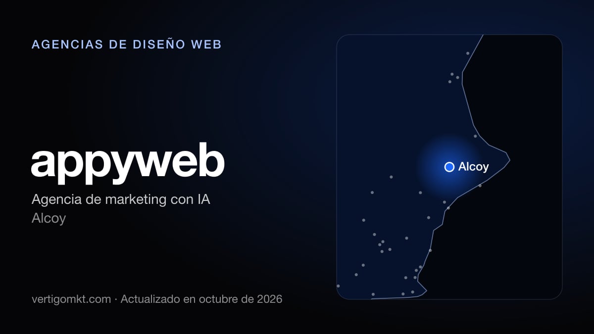 Mejores agencias de diseño web en Elda, puesto 10: appyweb, con sede en Alcoy