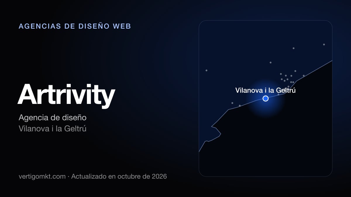 Artrivity (Vilanova i la Geltrú), puesto 5 entre las mejores agencias de diseño web de Vilanova i la Geltrú