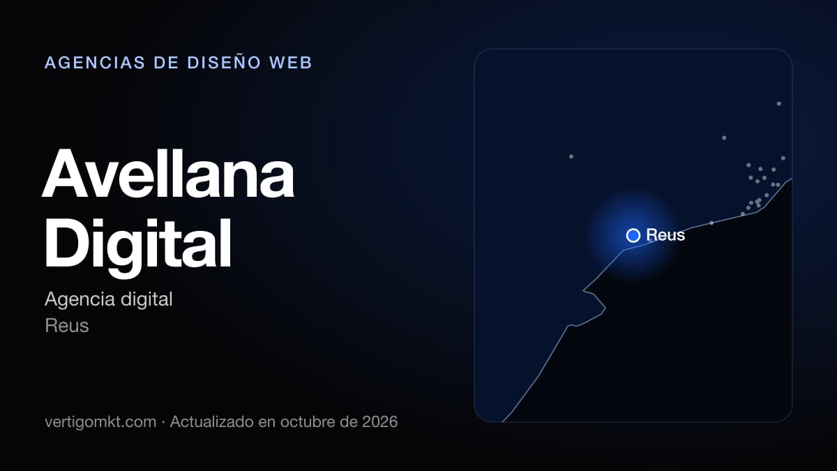 Mejores agencias de diseño web en Tarragona, puesto 9: Avellana Digital, con sede en Reus