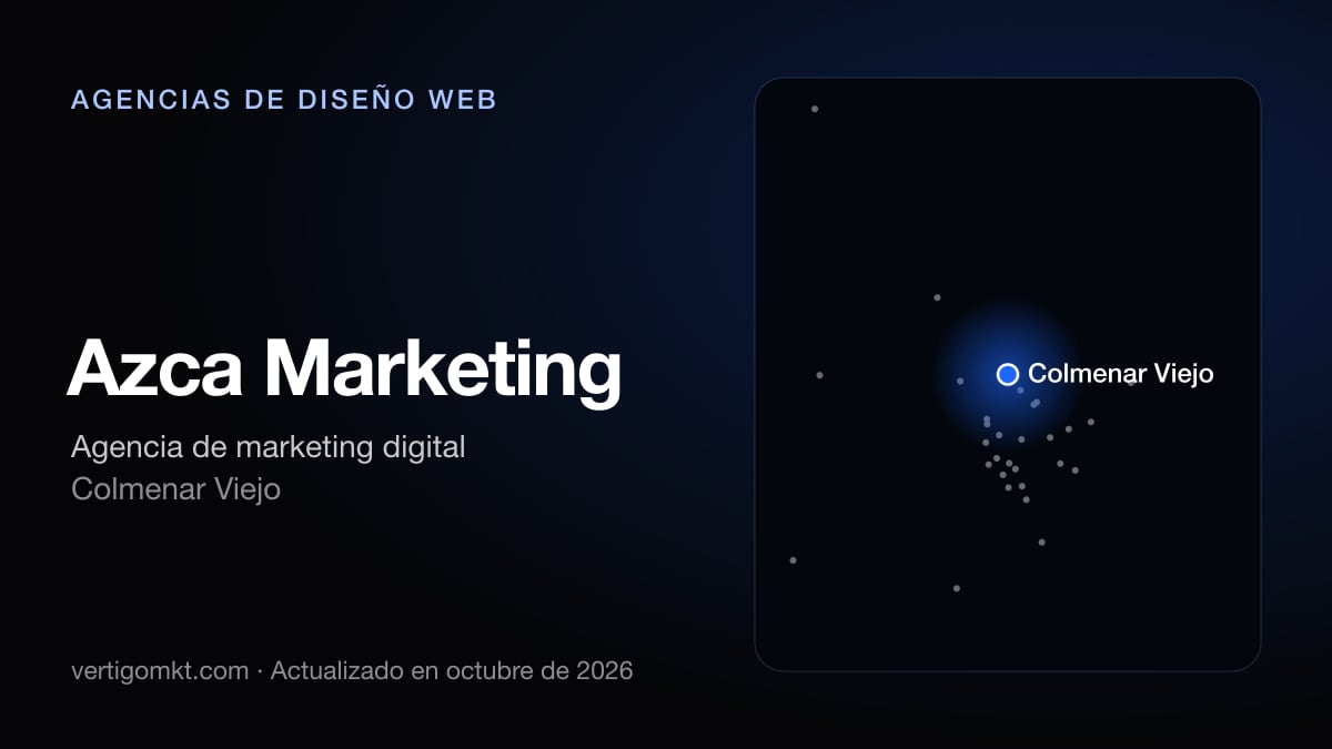 Mejores agencias de diseño web en Collado Villalba, puesto 5: Azca Marketing, con sede en Colmenar Viejo