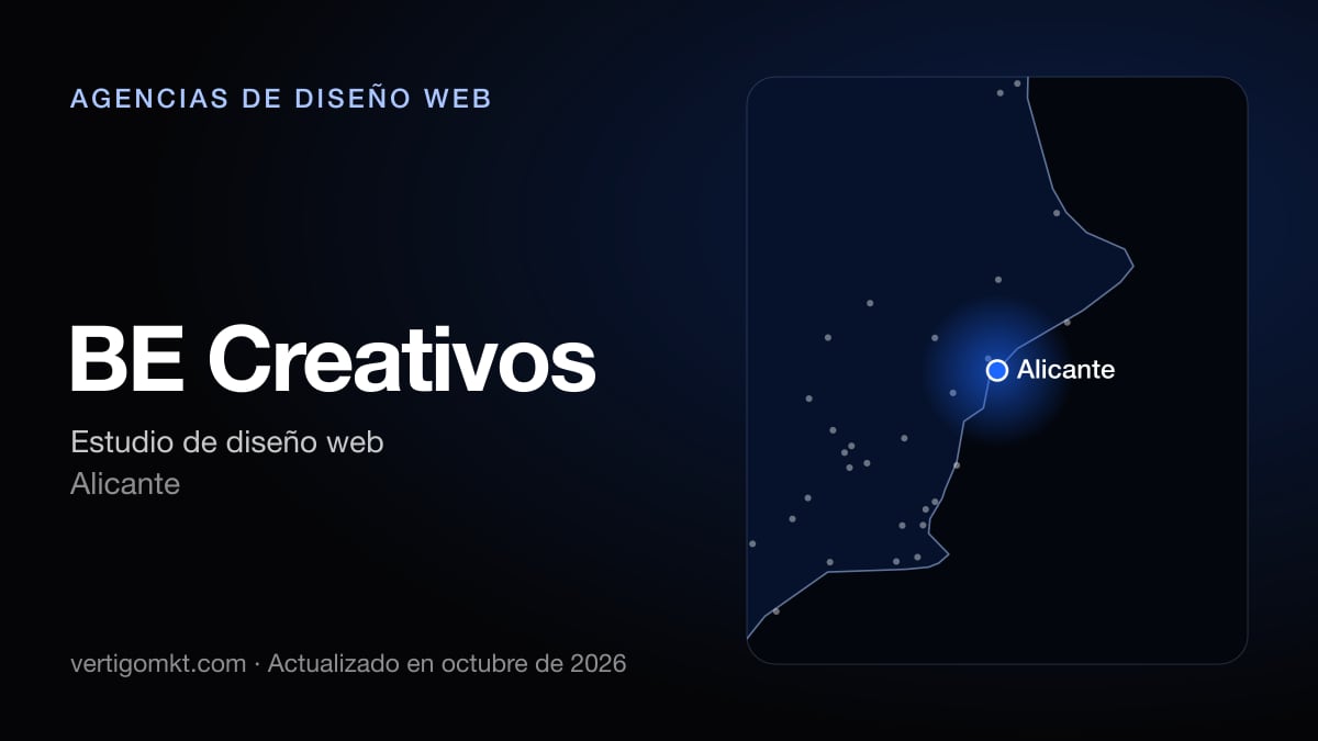 BE Creativos (Alicante), puesto 6 entre las mejores agencias de diseño web de Alicante