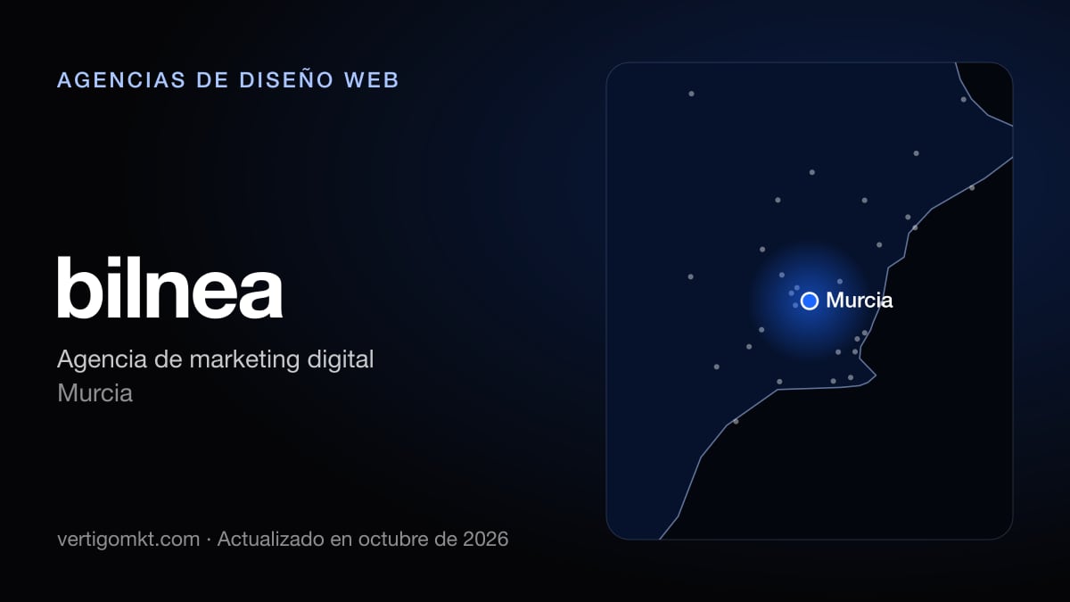 Mejores agencias de diseño web en Murcia, puesto 10: bilnea, con sede en Murcia