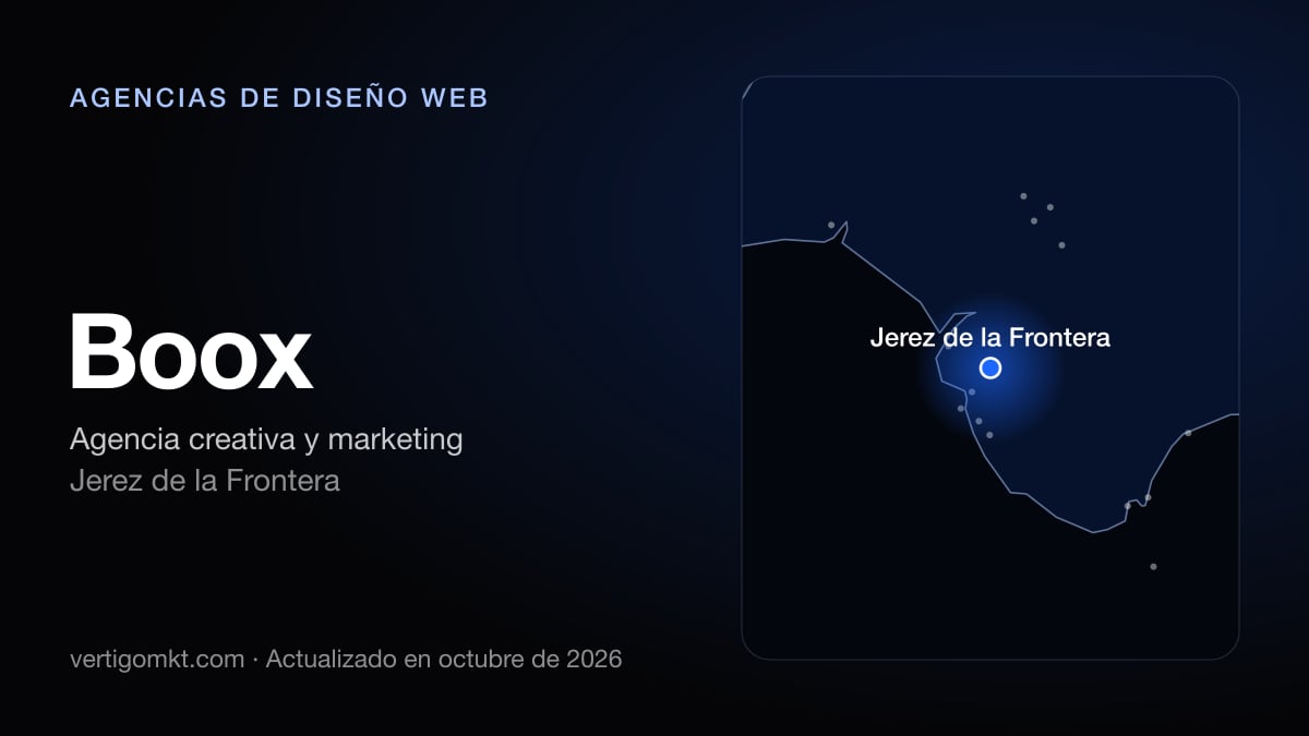 Boox (Jerez de la Frontera), puesto 10 entre las mejores agencias de diseño web de Algeciras