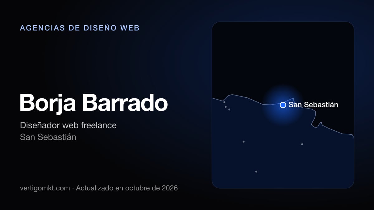 Mejores agencias de diseño web en San Sebastián, puesto 10: Borja Barrado, con sede en San Sebastián