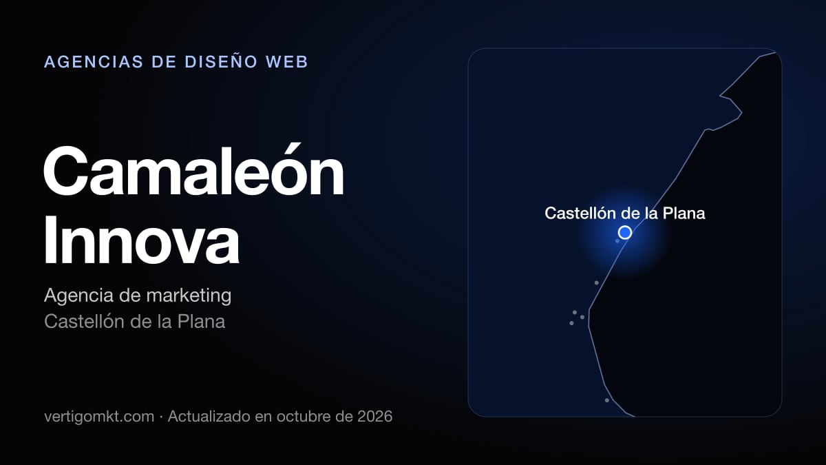Camaleón Innova, diseño web en Castellón de la Plana: puesto 10 del ranking de las mejores agencias de diseño web en Castellón de la Plana