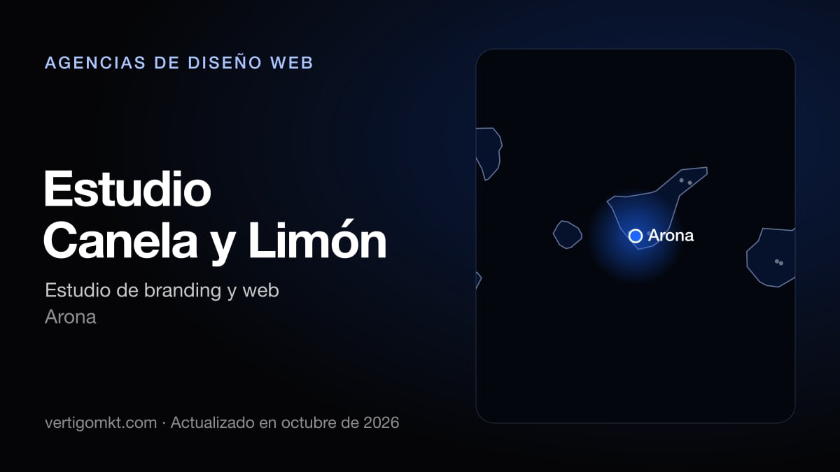 Estudio Canela y Limón (Arona), puesto 3 entre las mejores agencias de diseño web de Granadilla de Abona