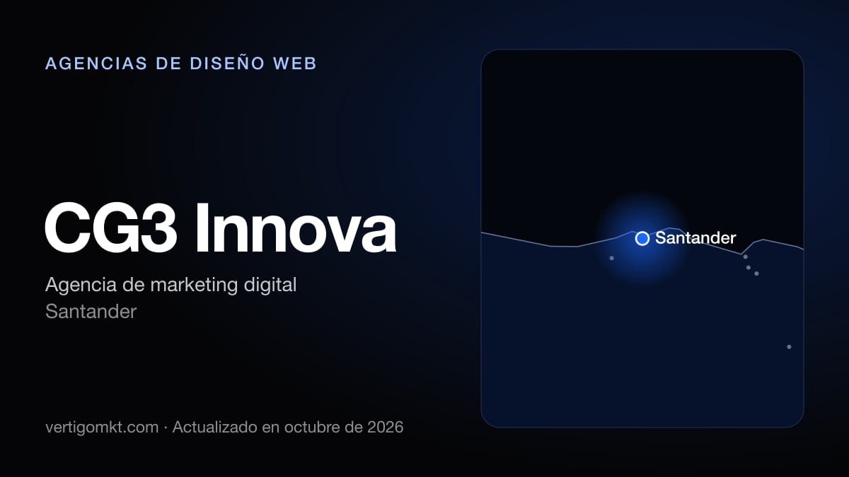 Mejores agencias de diseño web en Santander, puesto 7: CG3 Innova, con sede en Santander