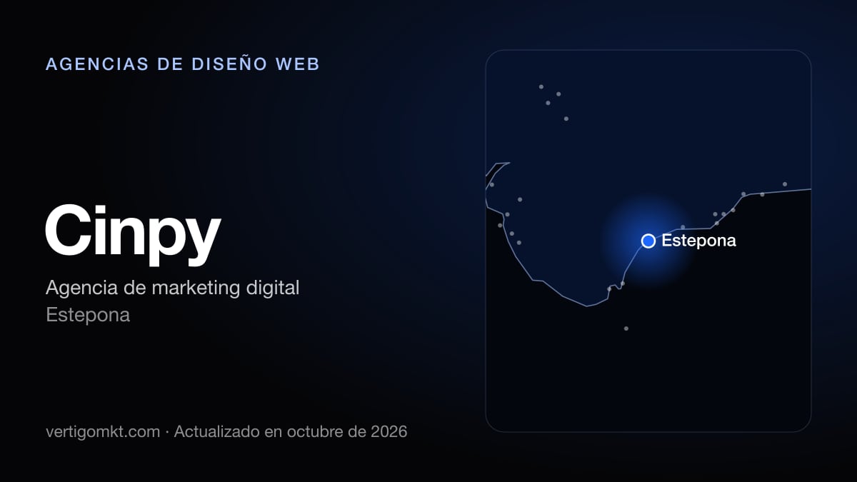 Cinpy (Estepona), puesto 10 entre las mejores agencias de diseño web de Marbella