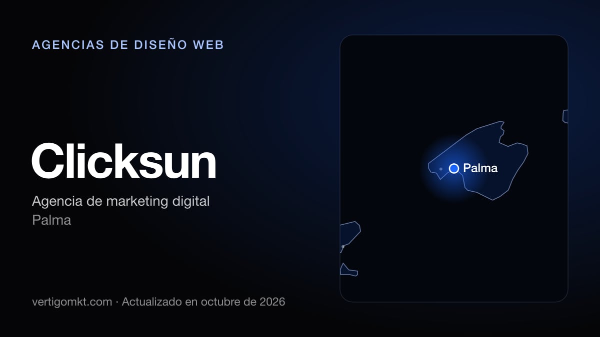 Clicksun, diseño web en Palma: puesto 3 del ranking de las mejores agencias de diseño web en Calvià