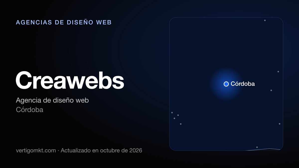 Creawebs (Córdoba), puesto 10 entre las mejores agencias de diseño web de Córdoba