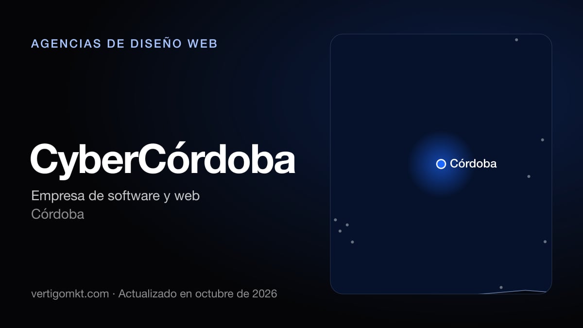 Mejores agencias de diseño web en Córdoba, puesto 6: CyberCórdoba, con sede en Córdoba