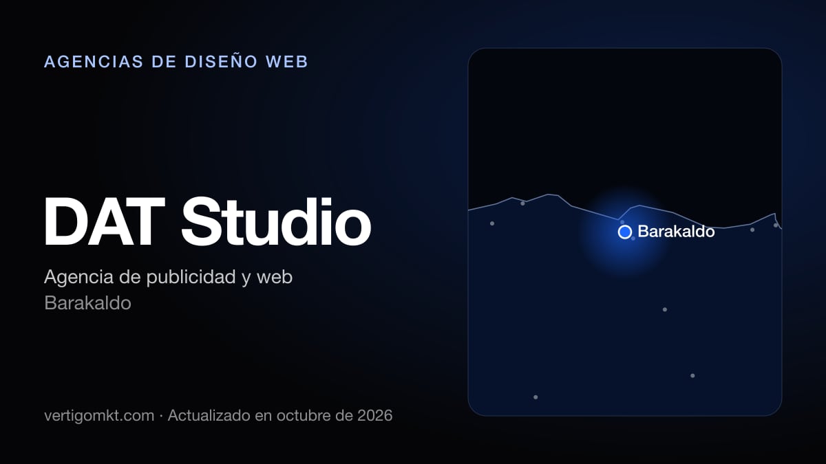 DAT Studio, diseño web en Barakaldo: puesto 8 del ranking de las mejores agencias de diseño web en Getxo