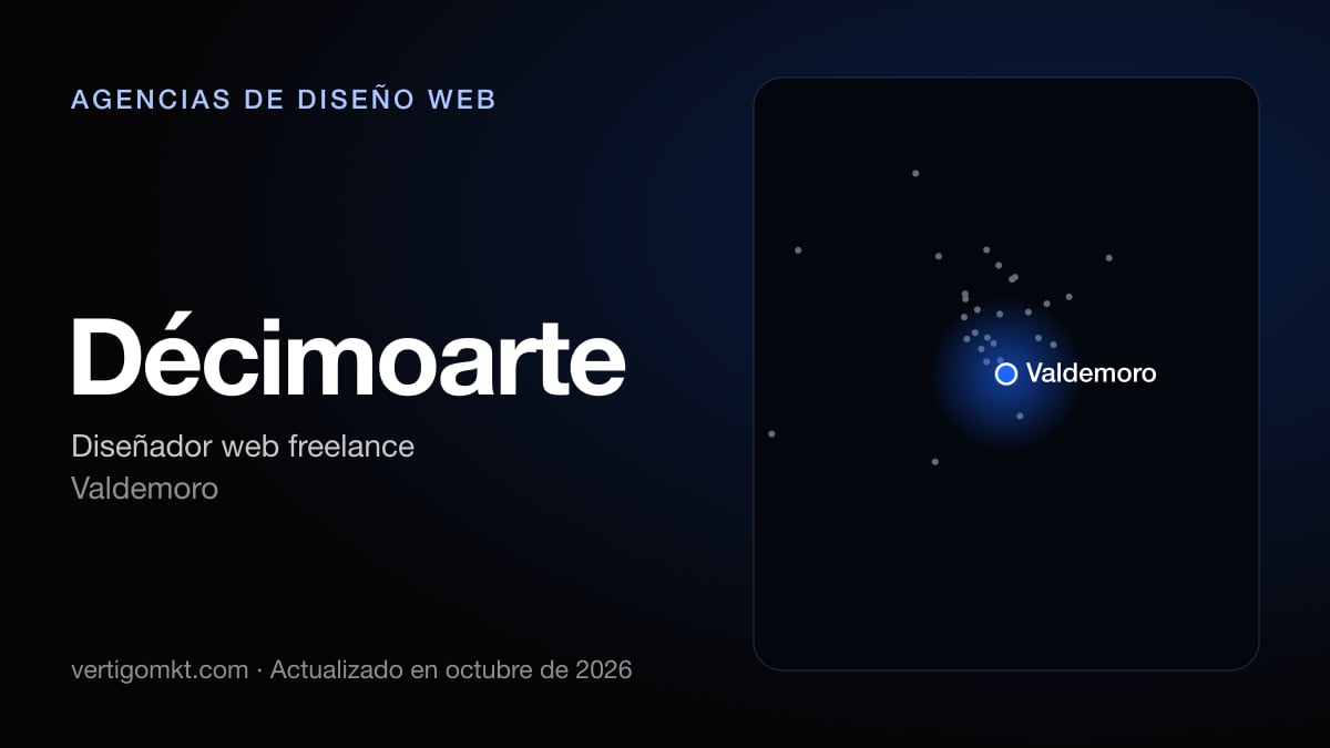 Mejores agencias de diseño web en Parla, puesto 10: Décimoarte, con sede en Valdemoro
