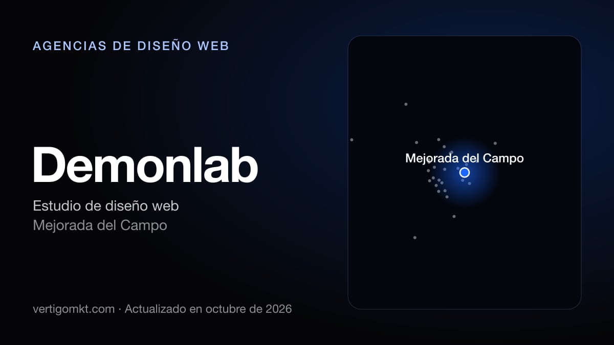 Demonlab (Mejorada del Campo), puesto 9 entre las mejores agencias de diseño web de Alcalá de Henares
