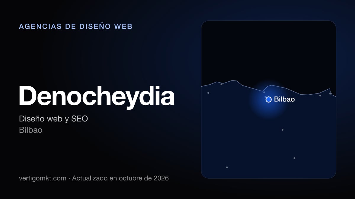 Denocheydia, diseño web en Bilbao: puesto 3 del ranking de las mejores agencias de diseño web en Bilbao