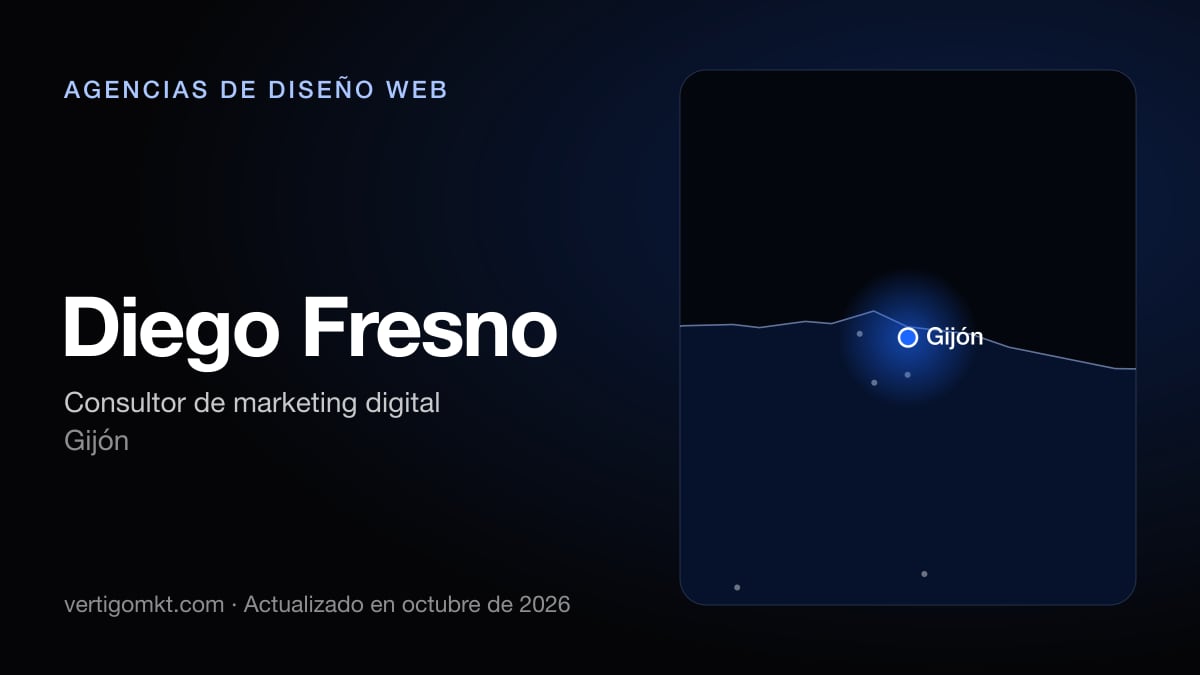 Diego Fresno (Gijón), puesto 9 entre las mejores agencias de diseño web de Gijón