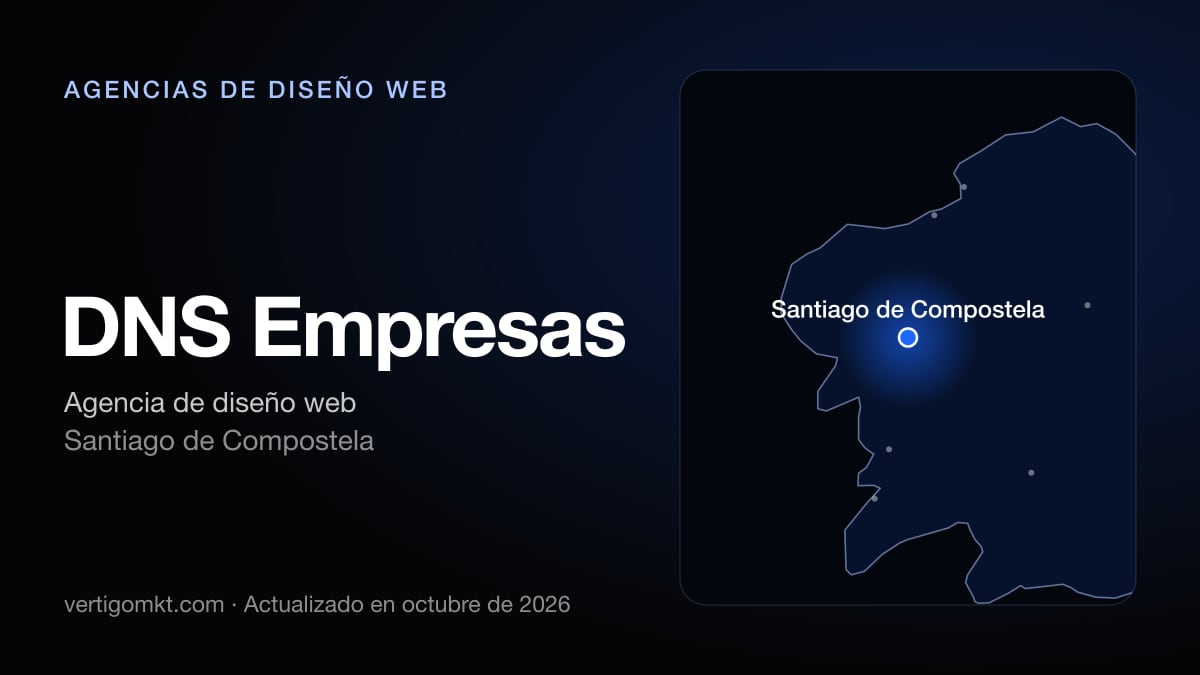 Mejores agencias de diseño web en Santiago de Compostela, puesto 4: DNS Empresas, con sede en Santiago de Compostela