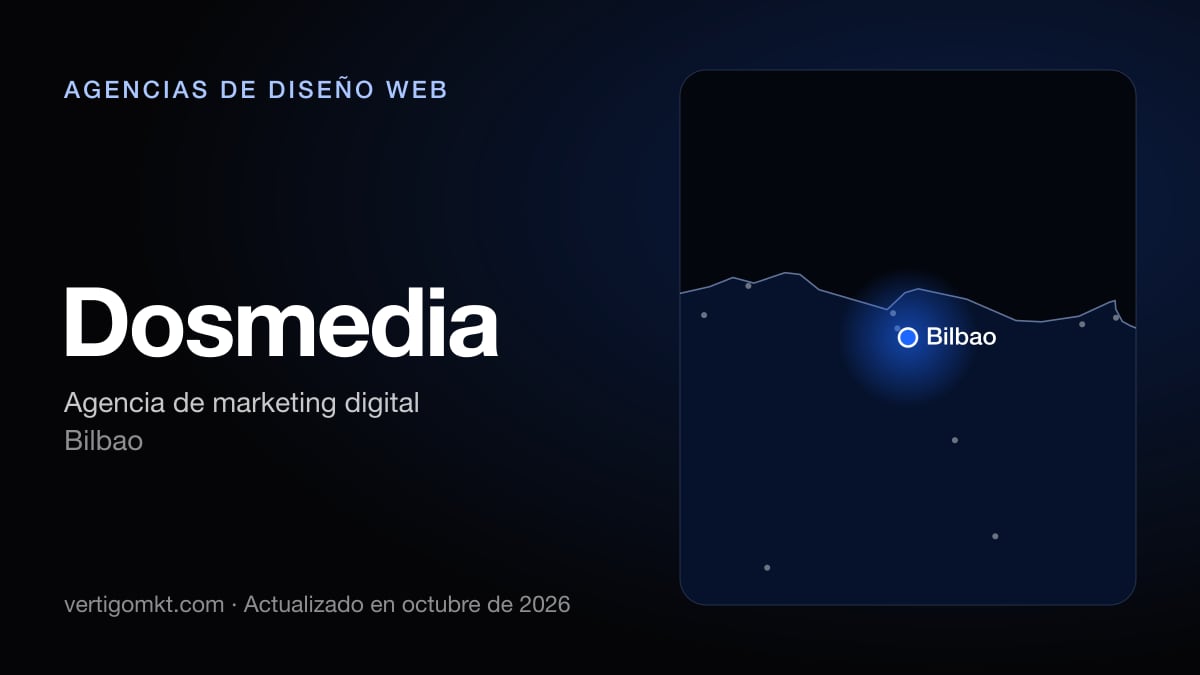 Dosmedia, diseño web en Bilbao: puesto 5 del ranking de las mejores agencias de diseño web en Bilbao