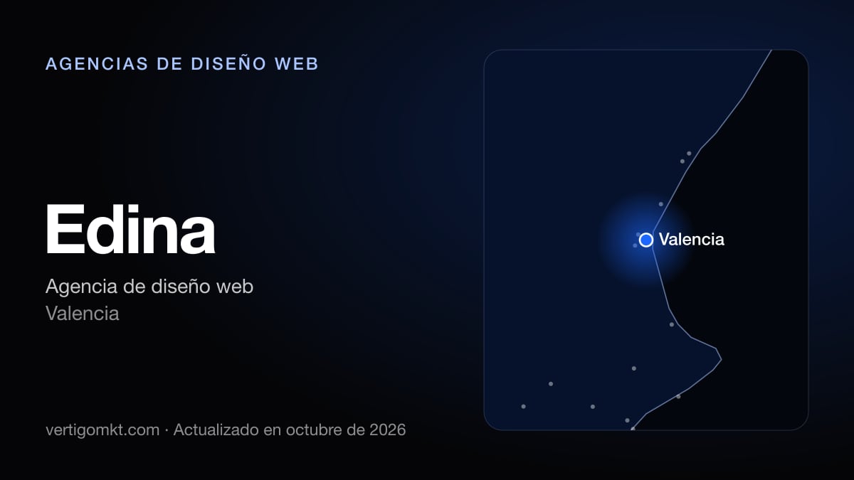 Mejores agencias de diseño web en Torrente, puesto 5: Edina, con sede en Valencia
