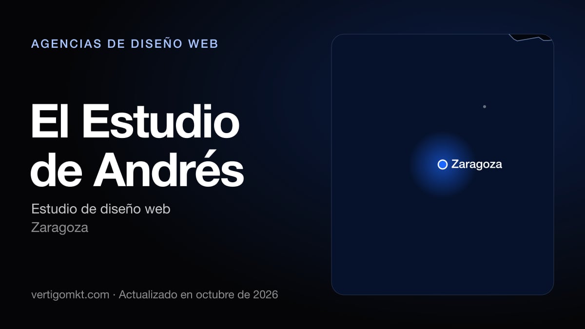 Mejores agencias de diseño web en Zaragoza, puesto 8: El Estudio de Andrés, con sede en Zaragoza