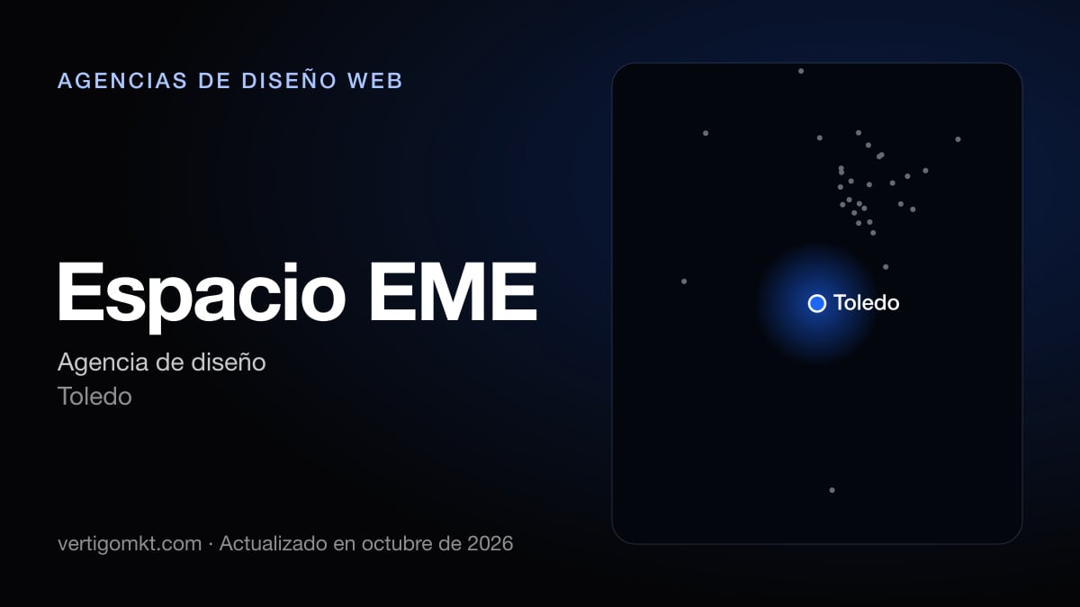 Espacio EME, diseño web en Toledo: puesto 5 del ranking de las mejores agencias de diseño web en Toledo