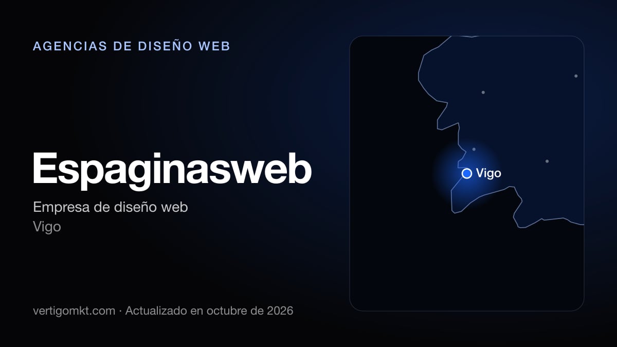 Espaginasweb, diseño web en Vigo: puesto 9 del ranking de las mejores agencias de diseño web en Vigo