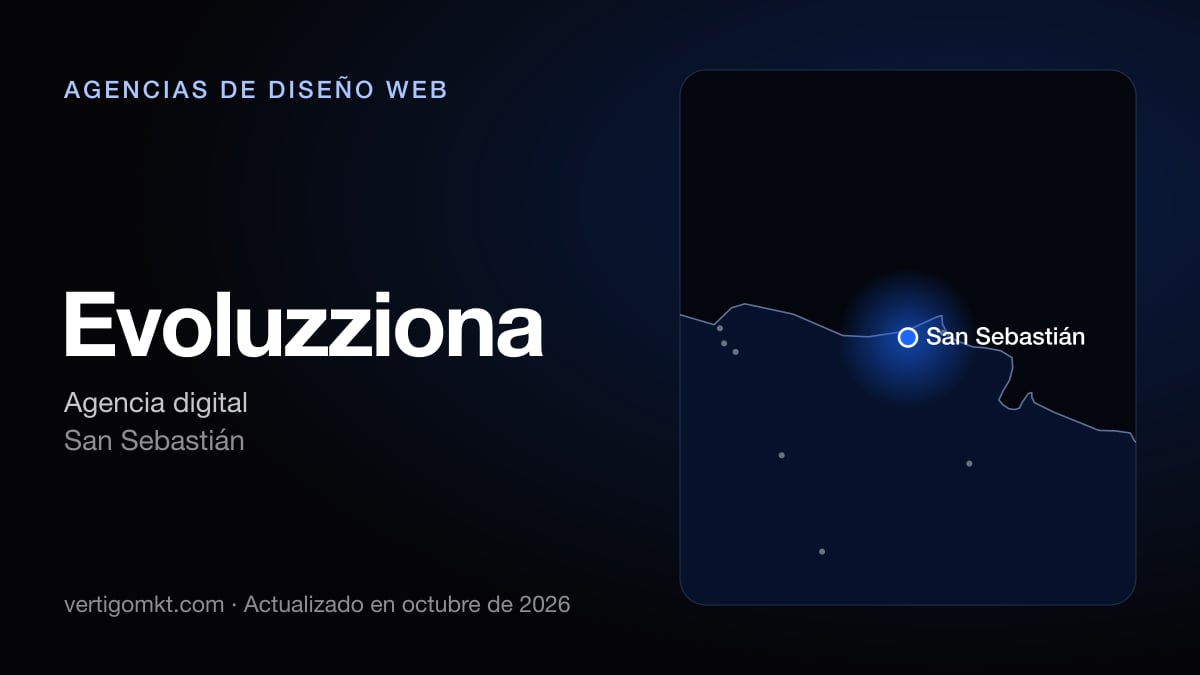 Mejores agencias de diseño web en San Sebastián, puesto 4: Evoluzziona, con sede en San Sebastián