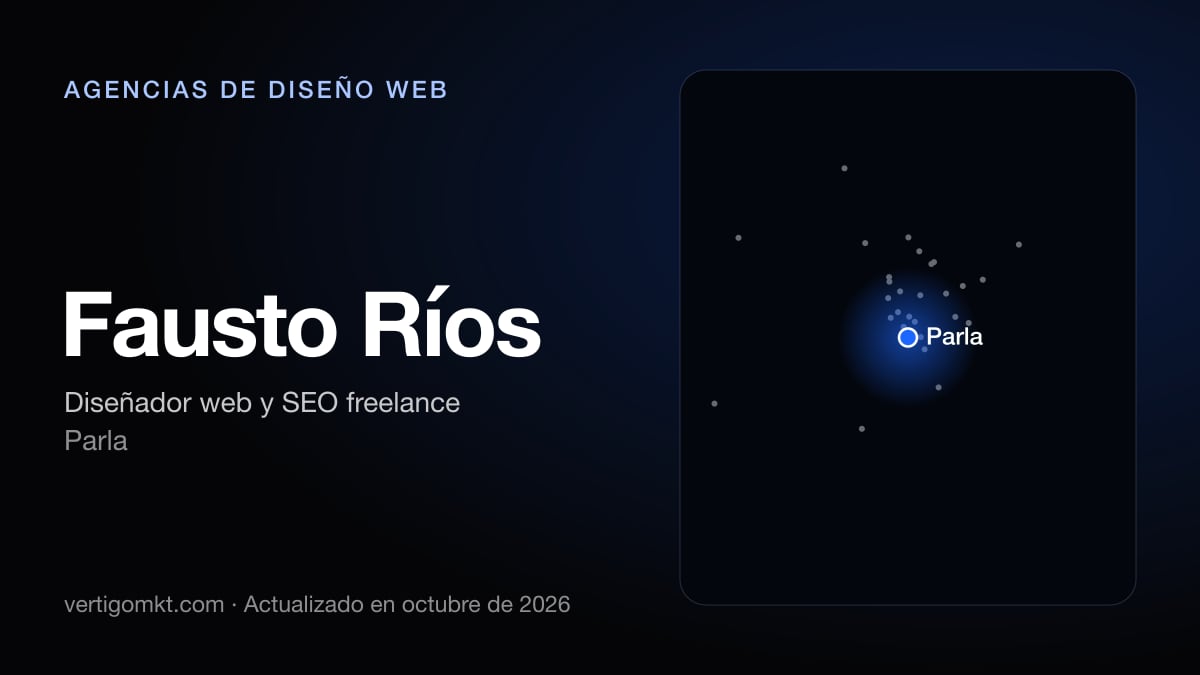 Mejores agencias de diseño web en Parla, puesto 4: Fausto Ríos, con sede en Parla