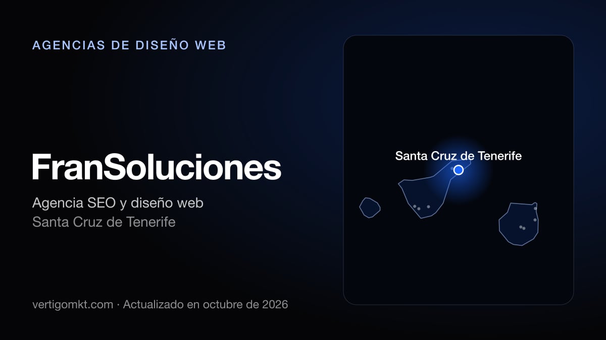 Mejores agencias de diseño web en Santa Cruz de Tenerife, puesto 6: FranSoluciones, con sede en Santa Cruz de Tenerife