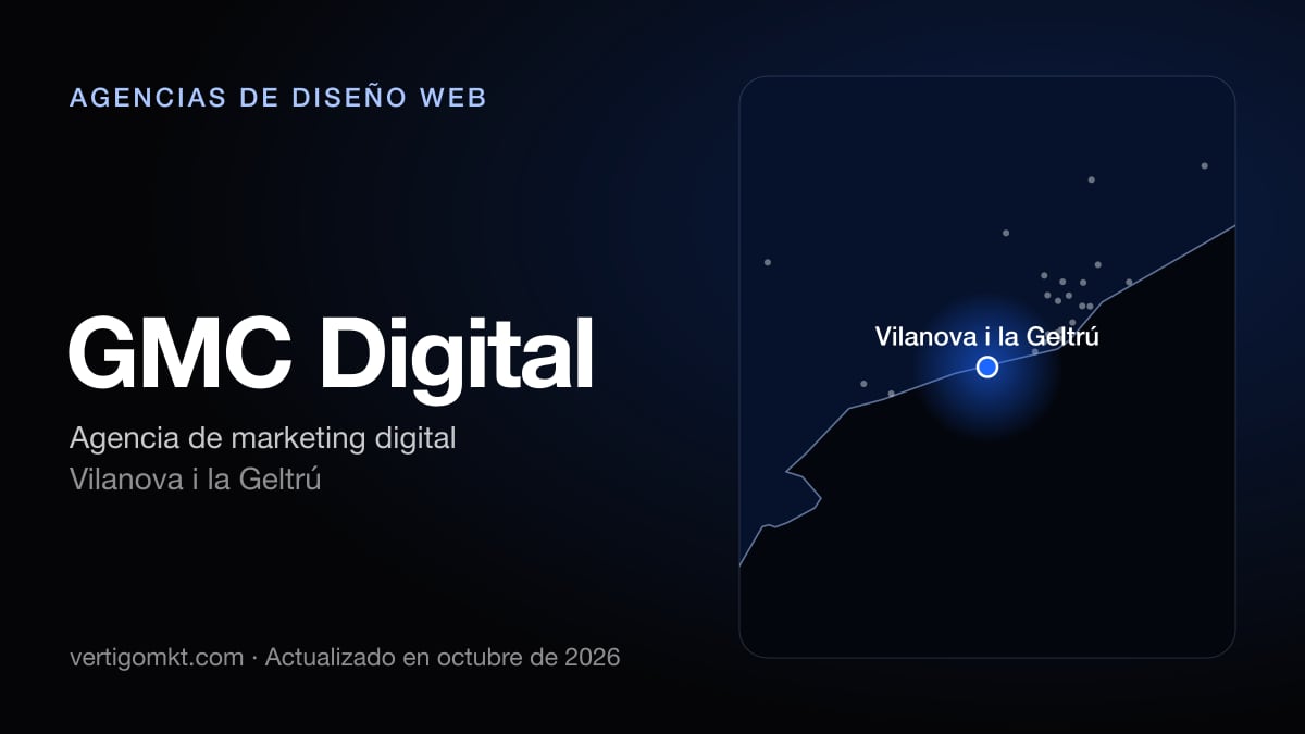 GMC Digital (Vilanova i la Geltrú), puesto 10 entre las mejores agencias de diseño web de Vilanova i la Geltrú