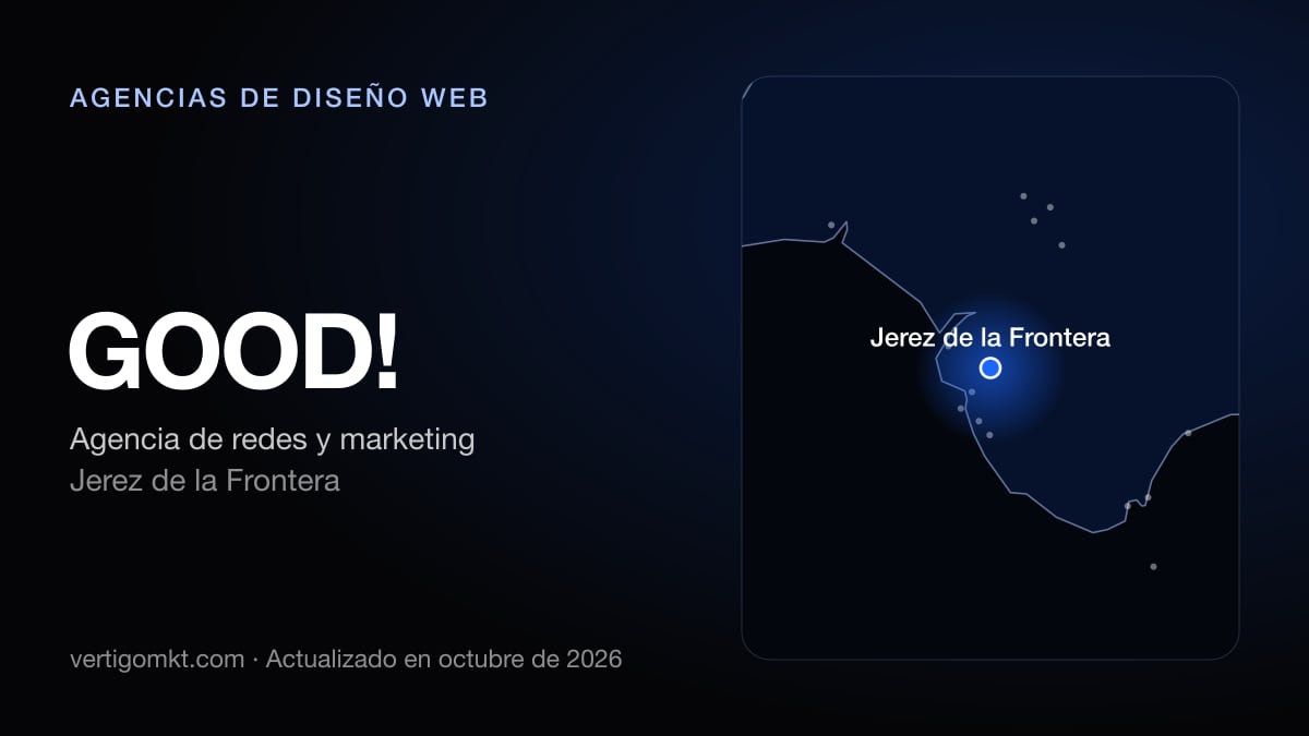 Mejores agencias de diseño web en Sanlúcar de Barrameda, puesto 10: GOOD!, con sede en Jerez de la Frontera