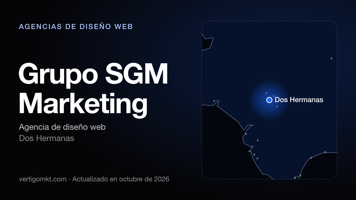Mejores agencias de diseño web en Dos Hermanas, puesto 4: Grupo SGM Marketing, con sede en Dos Hermanas