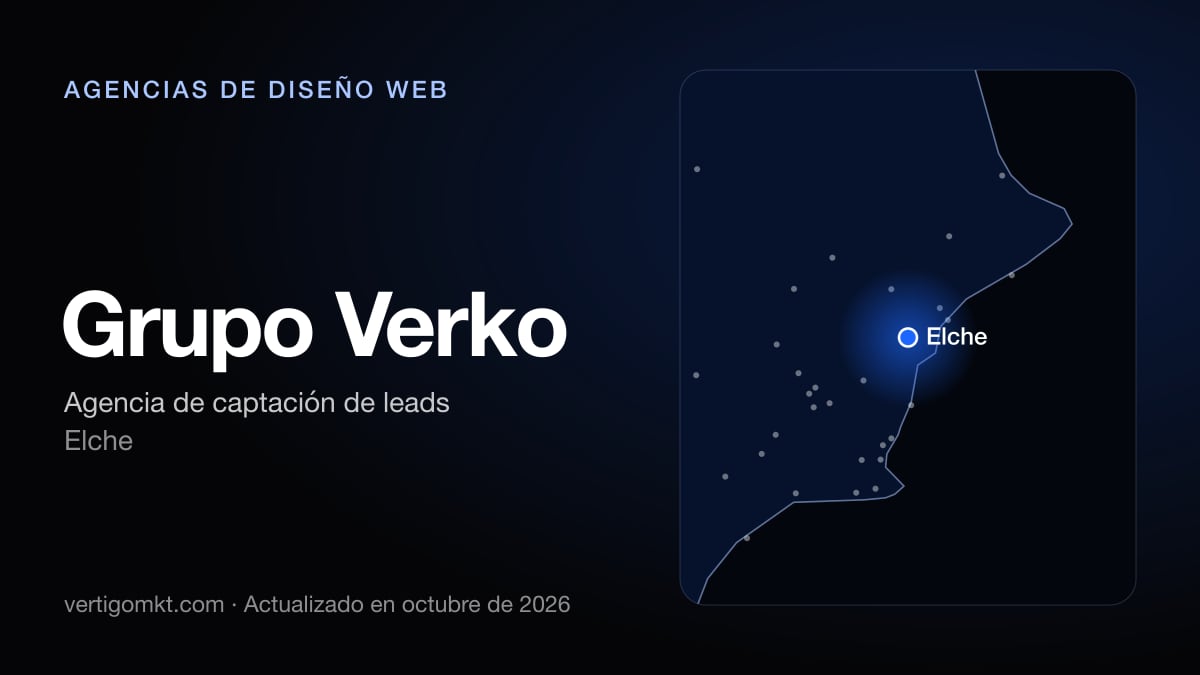 Grupo Verko, diseño web en Elche: puesto 3 del ranking de las mejores agencias de diseño web en Elche