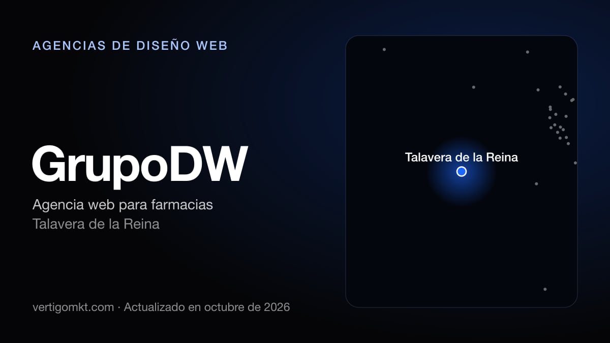 GrupoDW (Talavera de la Reina), puesto 2 entre las mejores agencias de diseño web de Talavera de la Reina
