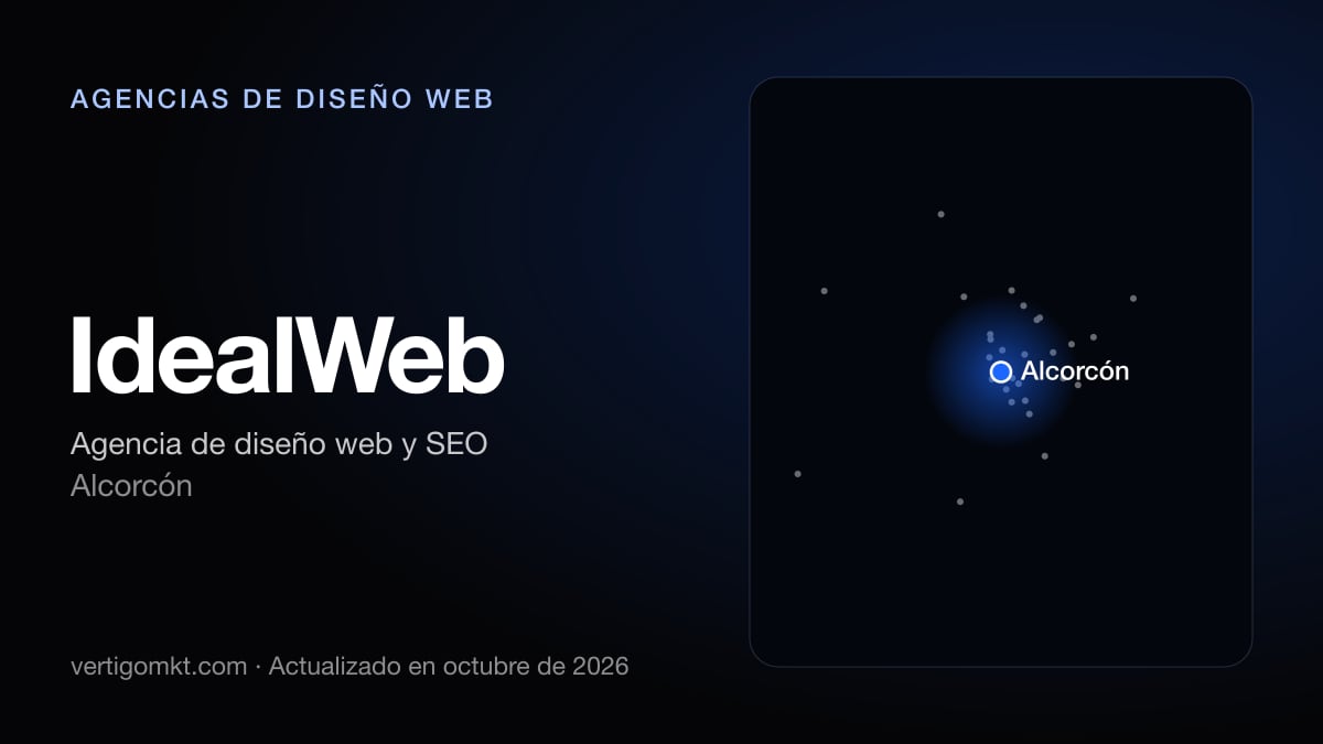 IdealWeb (Alcorcón), puesto 9 entre las mejores agencias de diseño web de Móstoles