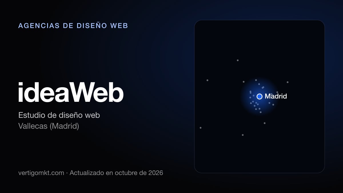 ideaWeb (Vallecas (Madrid)), puesto 3 entre las mejores agencias de diseño web de Collado Villalba