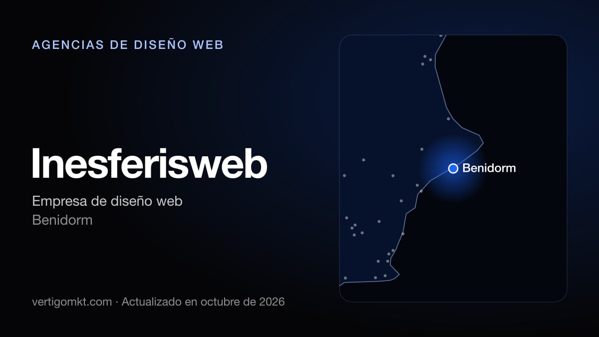 Mejores agencias de diseño web en Benidorm, puesto 9: Inesferisweb, con sede en Benidorm