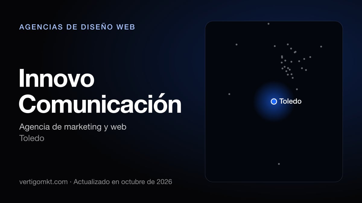 Innovo Comunicación (Toledo), puesto 6 entre las mejores agencias de diseño web de Toledo