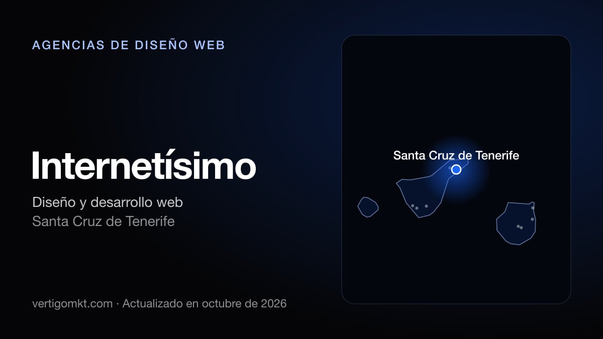 Internetísimo (Santa Cruz de Tenerife), puesto 10 entre las mejores agencias de diseño web de Granadilla de Abona