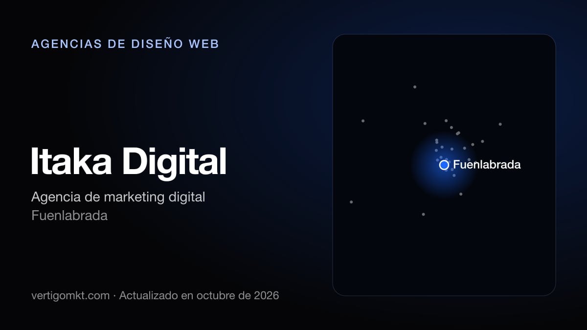 Itaka Digital (Fuenlabrada), puesto 8 entre las mejores agencias de diseño web de Fuenlabrada