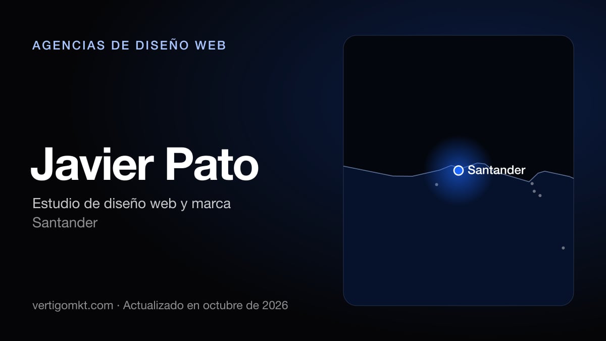 Javier Pato, diseño web en Santander: puesto 3 del ranking de las mejores agencias de diseño web en Santander