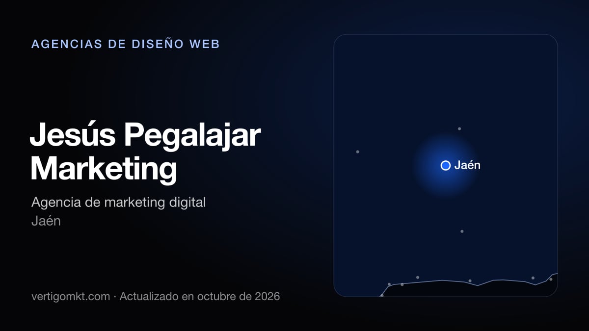 Jesús Pegalajar Marketing, diseño web en Jaén: puesto 6 del ranking de las mejores agencias de diseño web en Jaén
